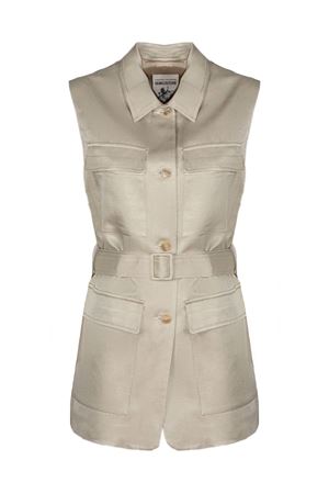 Beige viscose and linen waistcoat SEMI COUTURE | S6SM02B600